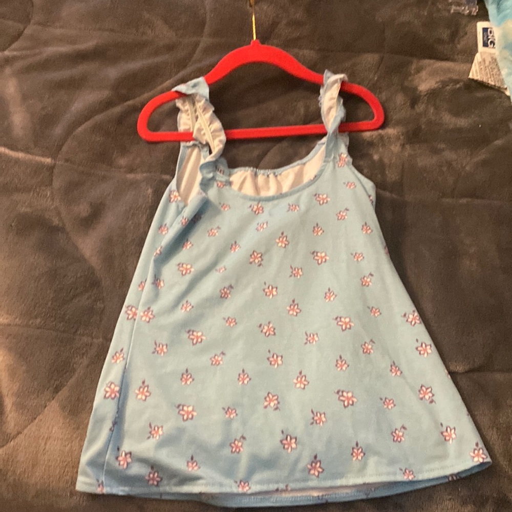 Blue girls tank top